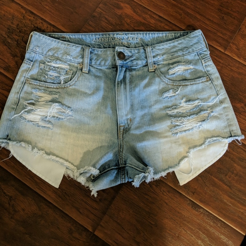 Distressed shorts